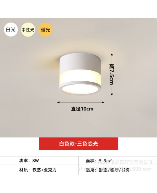 Cross border modern minimalist home hallway hallway entrance hall light circular dressing room balcony ceiling light