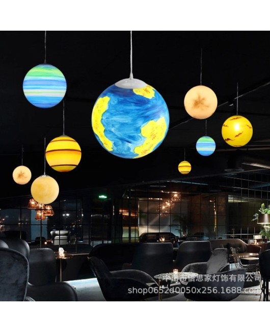 Beisijia Star Light Starry Sky Planet Moon Pendant Mall Hall Kindergarten Amusement Park Restaurant Bar Pendant