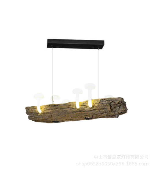 2024 New Nordic Creative Personalized Homestay Art Restaurant Pendant Wabi Sabi Style Restaurant Hotpot Restaurant Mushroom Lamp