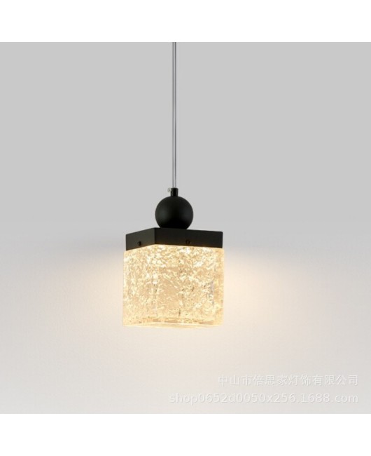 Beisijia's new resin pendant light Nordic light luxury milk tea shop, Qingba restaurant designer, bedroom bedside pendant light