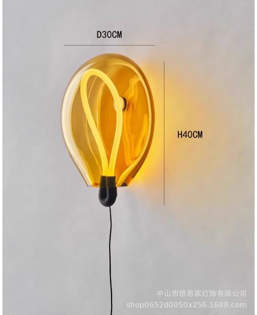 New balloon atmosphere wall lamp, background wall lamp, high-end feel, shop aisle lamp, staircase, living room, bedroom, bedside lamp