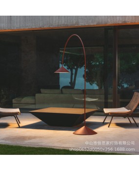 Nordic modern minimalist Vibia fishing light hotel lobby sales department macaron decoration villa large flat floor