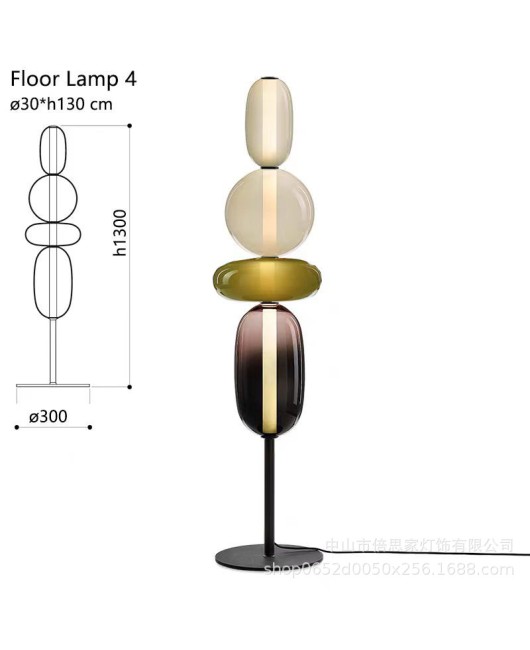 Beisijia lollipop Nordic color glass living room sofa side falling floor lamp high-end pendant lamp desk lamp floor lamp