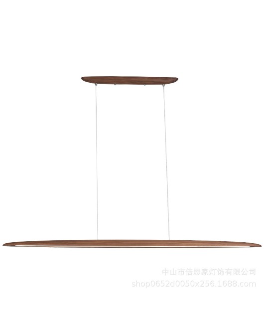 Beisijia's new solid wood Nordic strip lamp restaurant minimalist bar counter office lamp style modern dining table lamp