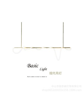 Beisijia minimalist design, long musical note art, light luxury bar counter, coffee shop, clothing store, restaurant, hotel chandelier