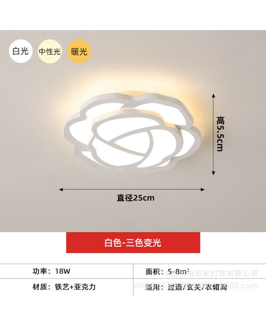 Cross border modern minimalist home hallway hallway entrance hall light circular dressing room balcony ceiling light