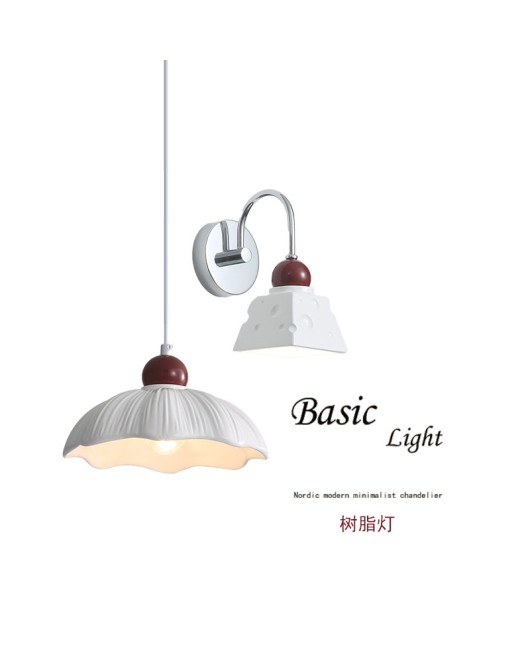 Nordic retro cream wind internet famous aisle light flower Chinese style corridor light cloakroom ceiling light pendant light wall light