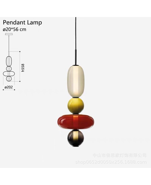 Beisijia lollipop Nordic color glass living room sofa side falling floor lamp high-end pendant lamp desk lamp floor lamp