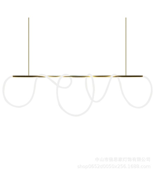 Beisijia minimalist design, long musical note art, light luxury bar counter, coffee shop, clothing store, restaurant, hotel chandelier