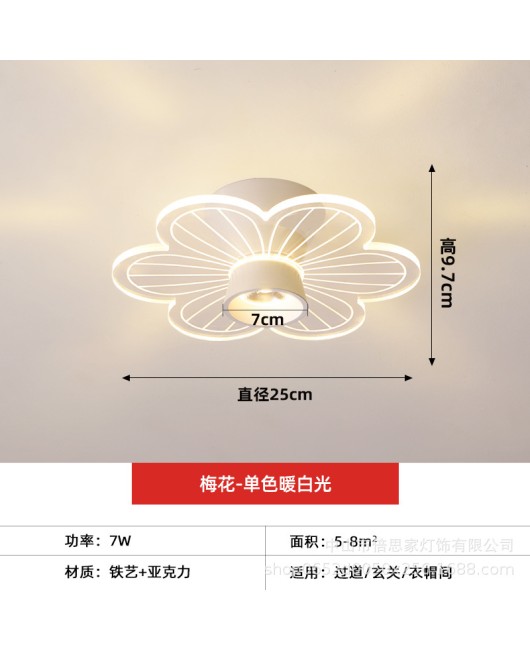 Cross border modern minimalist home hallway hallway entrance hall light circular dressing room balcony ceiling light