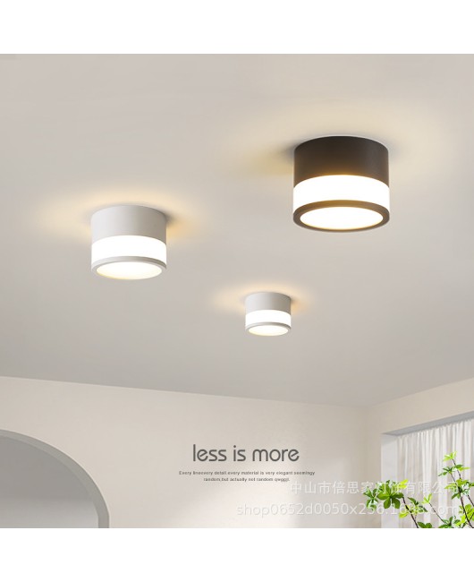 Cross border modern minimalist home hallway hallway entrance hall light circular dressing room balcony ceiling light