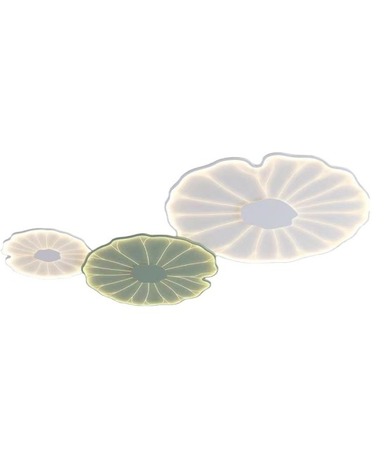 2023 New Lotus Leaf Personalized Creative Chinese Style Bedroom Light Retro Solid Wood Room Ceiling Light