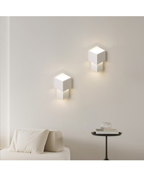 Minimalist designer bedroom bedside wall lamp, modern minimalist geometric personality room decoration wall lamp, aisle lamp