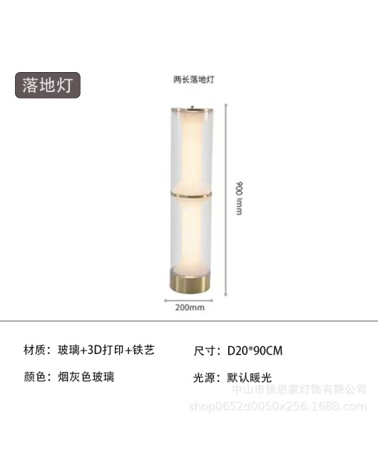 New Czech Milan exhibition designer sofa glass desk lamp floor lamp living room bedroom headboard bamboo pendant lamp