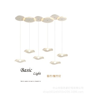 Modern light luxury 2023 new lotus leaf living room pendant light, simple bar counter, home Nordic bedroom room pendant light