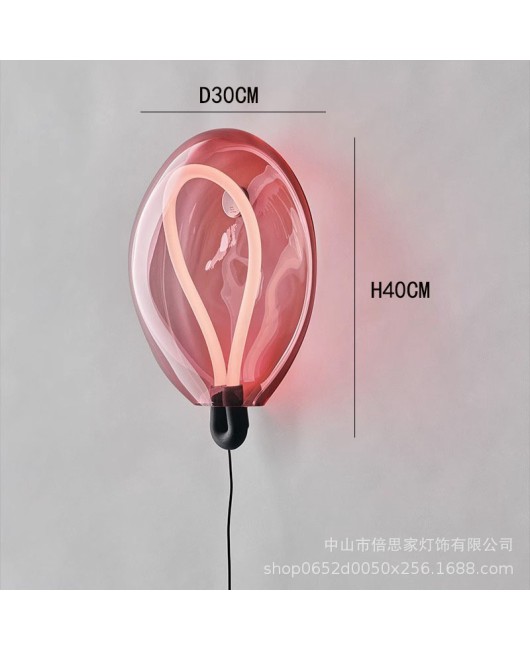 New balloon atmosphere wall lamp, background wall lamp, high-end feel, shop aisle lamp, staircase, living room, bedroom, bedside lamp