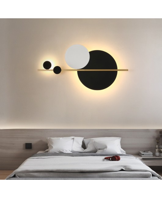 Nordic minimalist modern bedroom bedside lamp living room sofa background wall lamp designer artistic personality creativity