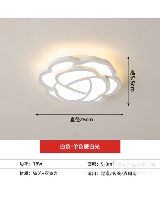 Cross border modern minimalist home hallway hallway entrance hall light circular dressing room balcony ceiling light