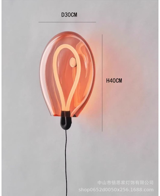 New balloon atmosphere wall lamp, background wall lamp, high-end feel, shop aisle lamp, staircase, living room, bedroom, bedside lamp