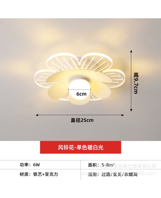 Cross border modern minimalist home hallway hallway entrance hall light circular dressing room balcony ceiling light