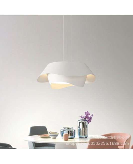 Nordic minimalist modern new high-end bedroom ceiling light, master bedroom circular light luxury LED restaurant pendant light