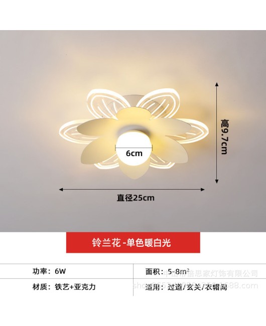 Cross border modern minimalist home hallway hallway entrance hall light circular dressing room balcony ceiling light