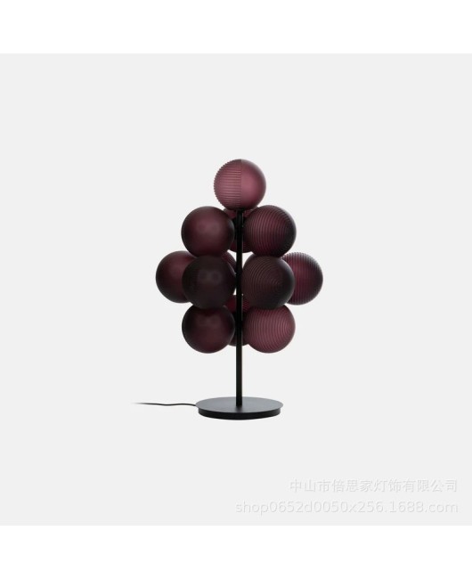 Nordic designer's artistic magic bean pendant lamp, living room dining room staircase lamp, villa modern light luxury grape floor lamp