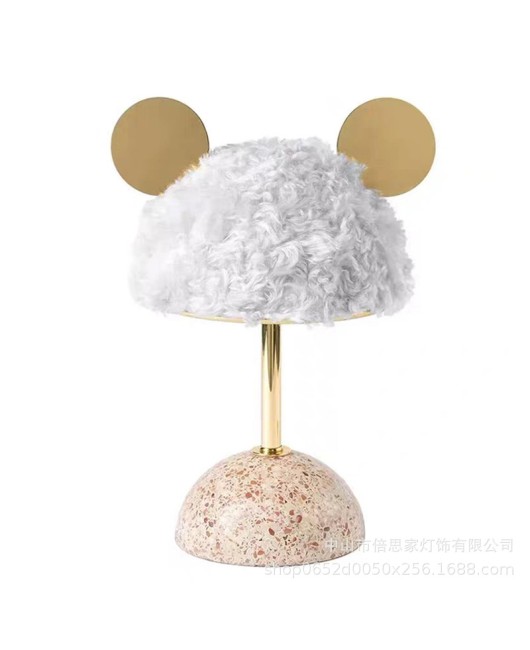 Mickey cartoon cute luxury girl pink children's room table lamp bedroom ins model room rabbit bedside table lamp