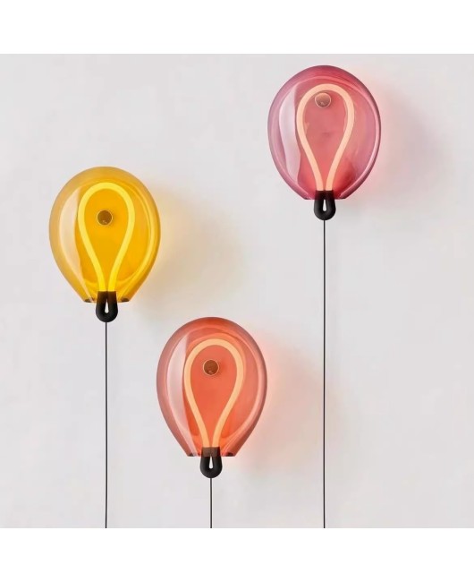 New balloon atmosphere wall lamp, background wall lamp, high-end feel, shop aisle lamp, staircase, living room, bedroom, bedside lamp