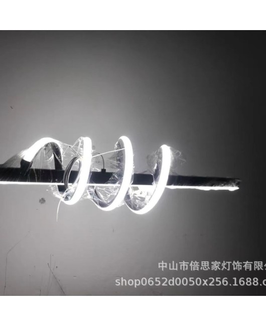 2023 new modern minimalist dining room, living room, candle counter, LED office straight strip pendant light