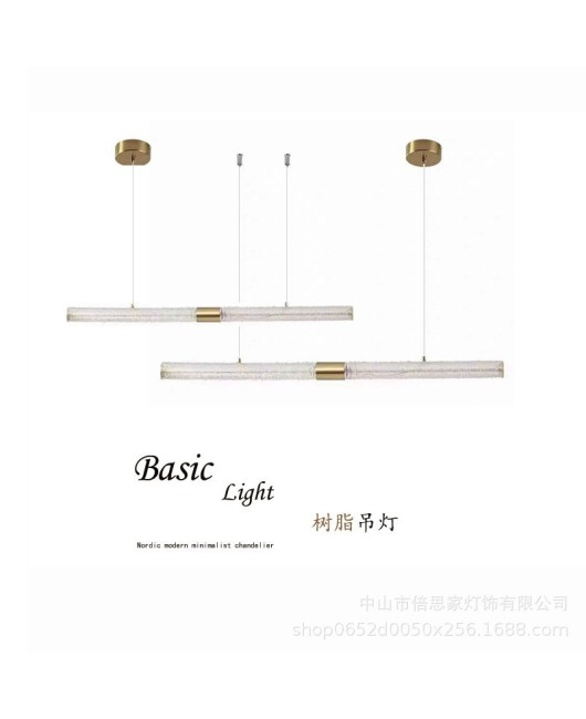 Beisijia's new resin Nordic modern luxury restaurant bar counter straight pendant light, personalized designer high-end pendant light