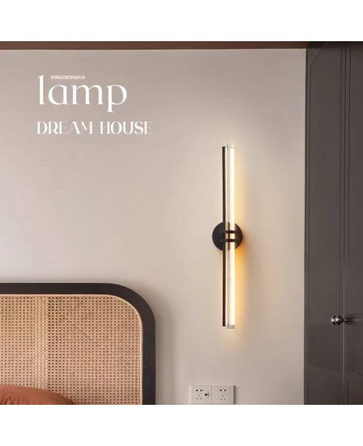 2024 New Nordic Modern Simple Light Luxury Full Copper Wall Light for Living Room, Bedroom, Bedhead, Corridor, Advanced Sensory Front Light