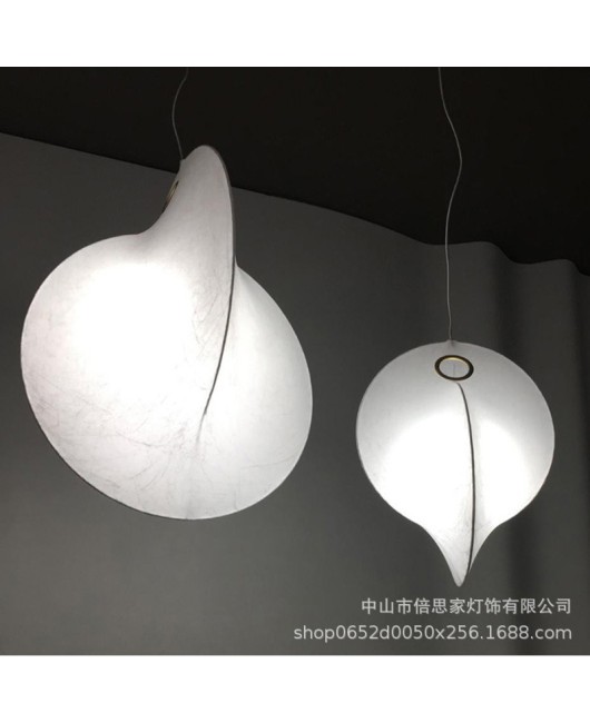 Flos Wabi Sabi style Italian modern minimalist pendant light silk fabric restaurant living room staircase study bedroom light