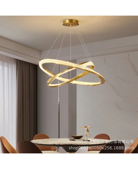 Beisijia Scandinavian luxury aluminum chandelier, dining room, bedroom, living room, model room, designer, Diaoyin.com red chandelier