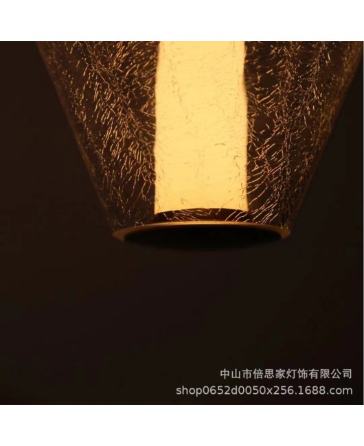 Beisijia's new Nordic light luxury glass pendant light, bedside bedroom designer, sofa, hotel high-end style pendant light