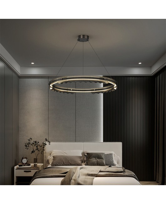 2023 Italian style all copper modern minimalist eye protection living room bedroom lamp full spectrum minimalist light luxury atmospheric high-end lighting fixture