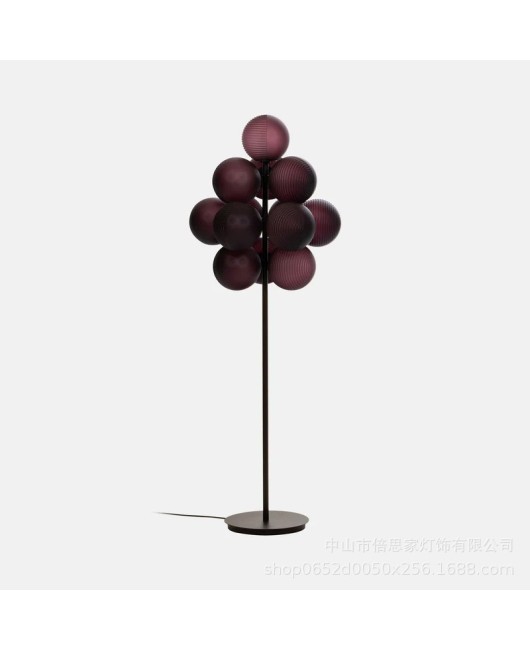 Nordic designer's artistic magic bean pendant lamp, living room dining room staircase lamp, villa modern light luxury grape floor lamp