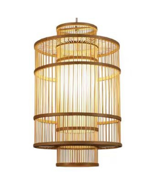 Chinese bamboo weaving, bamboo art, chandelier, Zen tea room restaurant, lantern hotpot restaurant, homestay, Southeast Asian creative Japanese lighting fixtures