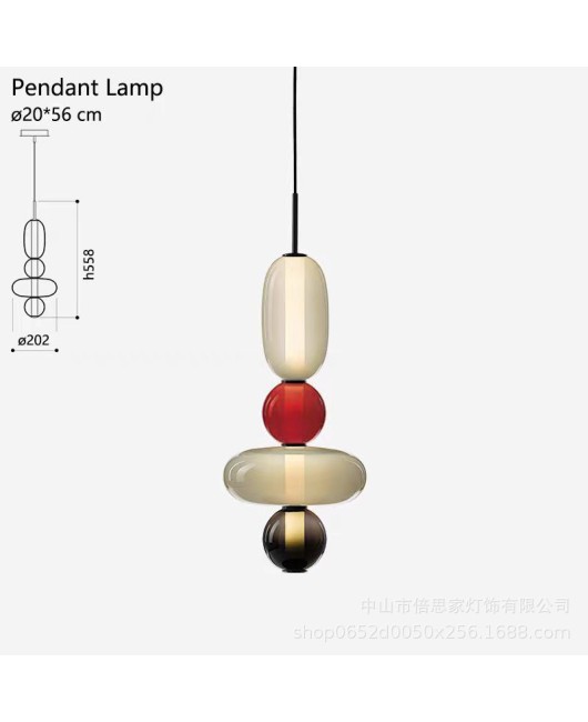 Beisijia lollipop Nordic color glass living room sofa side falling floor lamp high-end pendant lamp desk lamp floor lamp