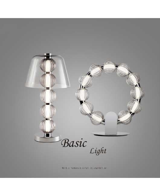 Modern minimalist Buddha bead design pendant light LED creative light luxury minimalist pearl light Nordic restaurant high-end pendant light