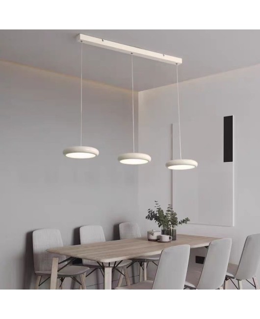 Modern minimalist eye protection UFO intelligent dining room bedroom minimalist dining room bar counter small pendant light three headed pendant light