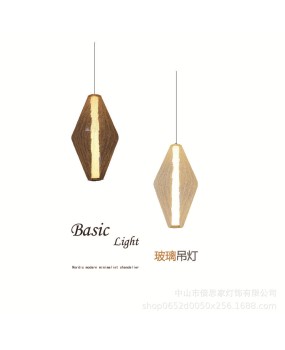 Beisijia's new Nordic light luxury glass pendant light, bedside bedroom designer, sofa, hotel high-end style pendant light