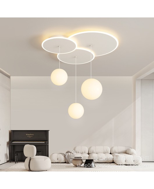 Modern and minimalist 2023 new Nordic circular dining table dining room light creative living room bedroom lighting dining room pendant light