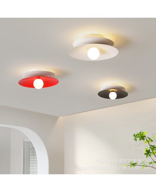 Cross border modern minimalist home hallway hallway entrance hall light circular dressing room balcony ceiling light