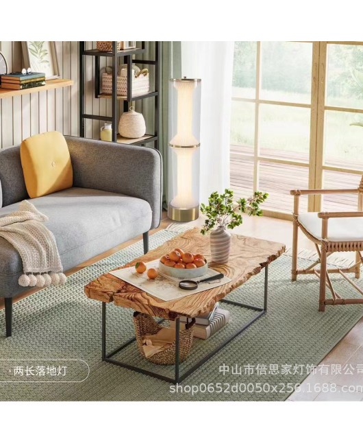 New Czech Milan exhibition designer sofa glass desk lamp floor lamp living room bedroom headboard bamboo pendant lamp