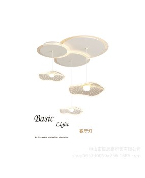 Modern light luxury 2023 new lotus leaf living room pendant light, simple bar counter, home Nordic bedroom room pendant light