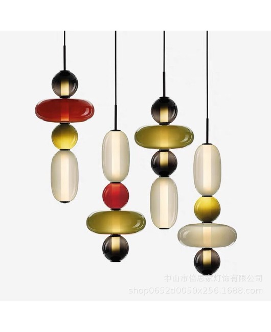 Beisijia lollipop Nordic color glass living room sofa side falling floor lamp high-end pendant lamp desk lamp floor lamp