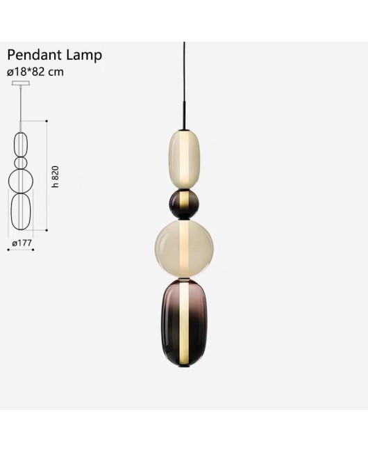 Beisijia lollipop Nordic color glass living room sofa side falling floor lamp high-end pendant lamp desk lamp floor lamp