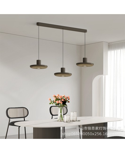 2024 new minimalist modern black and white small pendant light, long bar counter aisle, full spectrum spotlight pendant light in restaurants