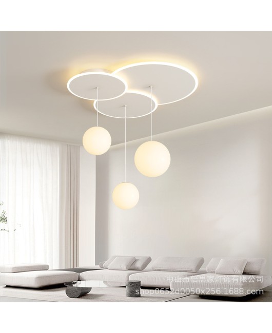 Modern and minimalist 2023 new Nordic circular dining table dining room light creative living room bedroom lighting dining room pendant light